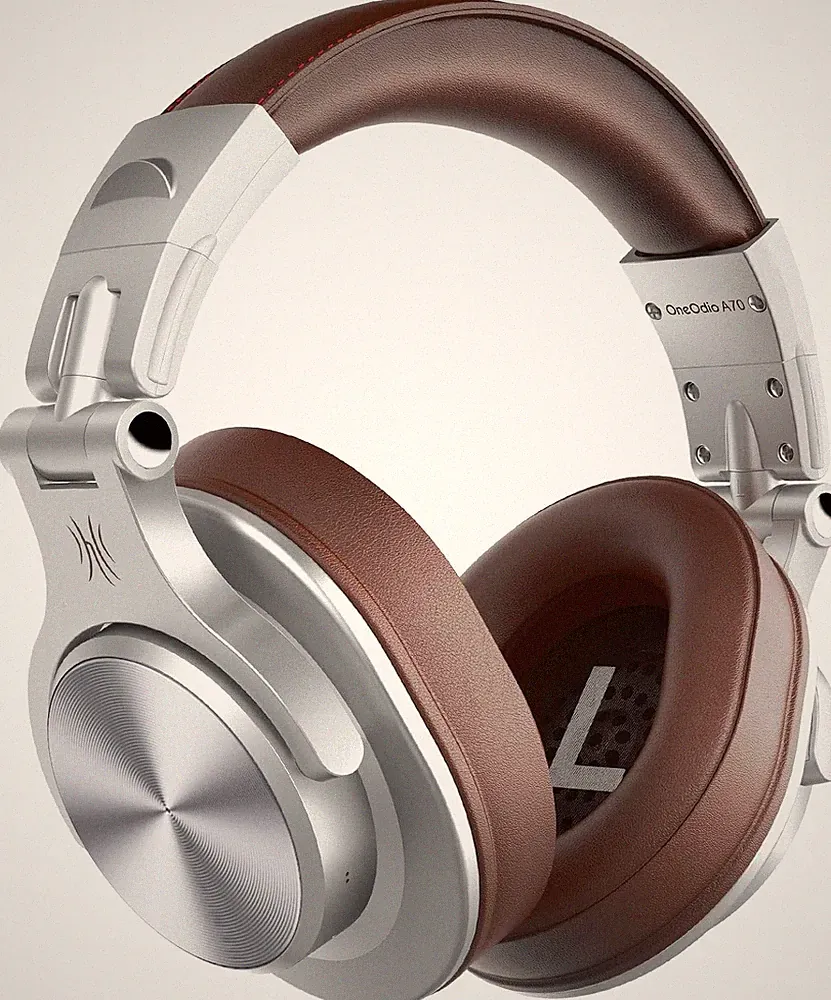 OneOdio A70 Fusion Bluetooth Kopfhörer Over Ear mit 72 Std Spielzeit Silber