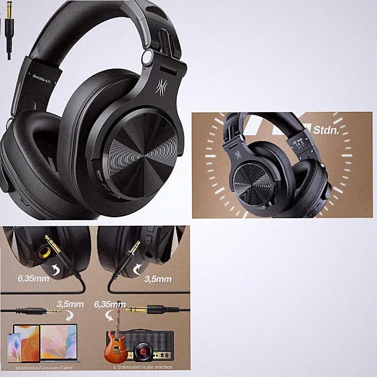 OneOdio Bluetooth Kopfhörer Over Ear 72 Stdn HiFi Stereo Kabellos Wireless