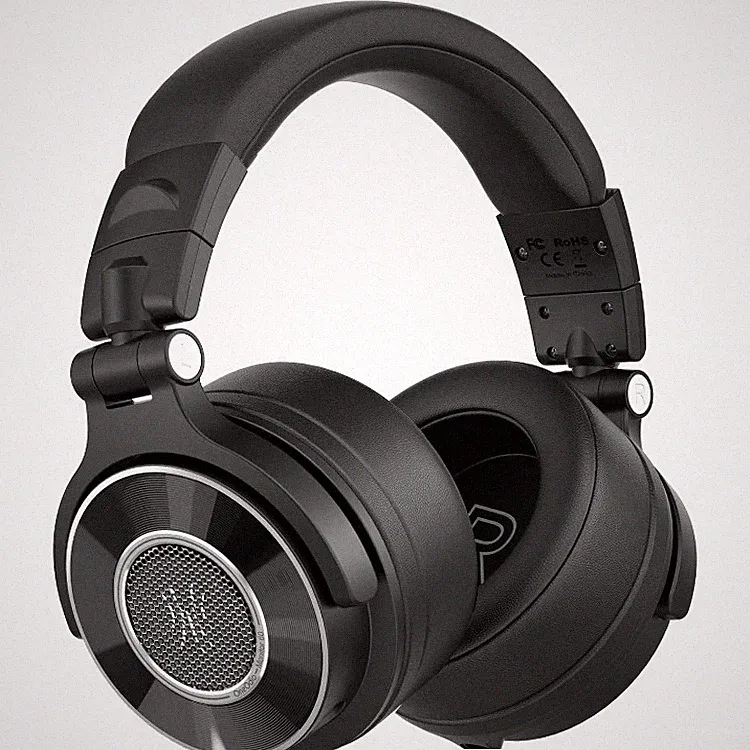 OneOdio Monitor 60 Studiokopfhörer Schwarz mit Kabel, 50mm Treiber, Over-Ear