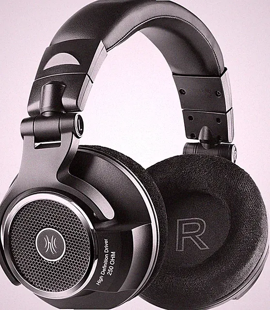 OneOdio Monitor 80 Headset Kopfhörer schwarz Hi-Res Audio Musik DJ 250 Ohm Samt