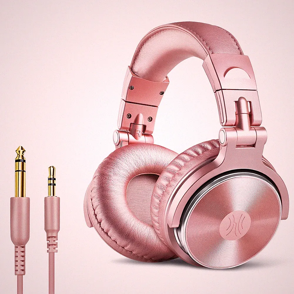 OneOdio Pro 10 rose-gold Over Ear Kopfhörer mit Kabel 6.35 & 3.5mm Klinke