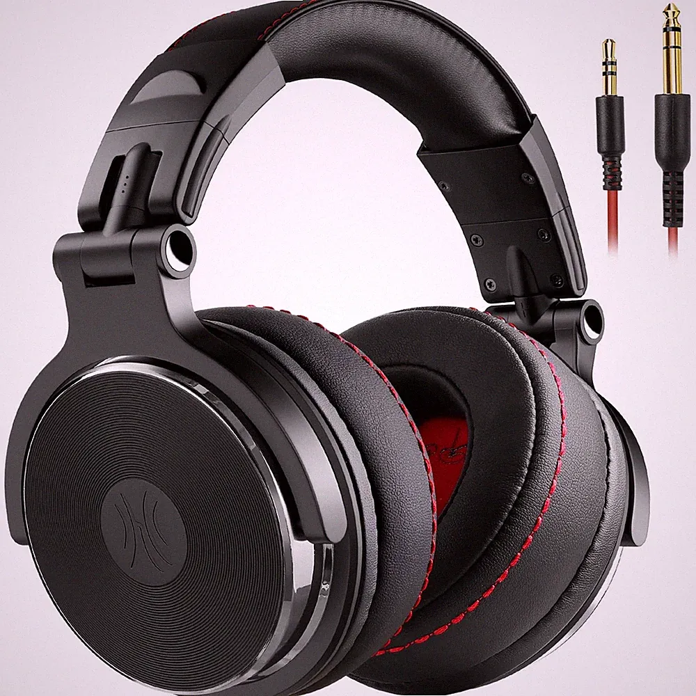 OneOdio Pro 50 Over Ear Kopfhörer mit Kabel, 50mm Treiber, Share-Port, Schwarz