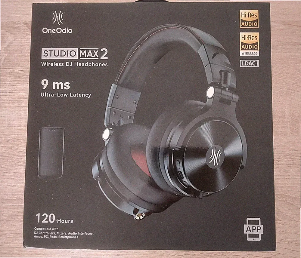 OneOdio Studio Max 2 Over-Ear DJ Kopfhörer Bluetooth geringe Latenz, Sender
