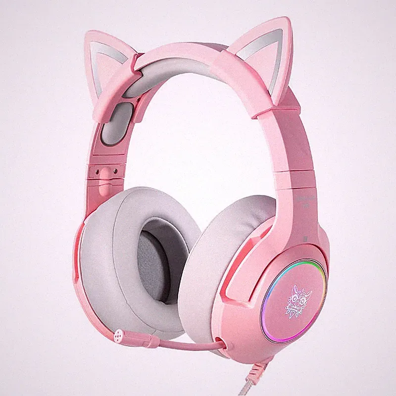 ONIKUMA KABELLOSER ON-EAR-GAMING-KOPFHÖRER FÜR COMPUTER-LAPTOP ROSA