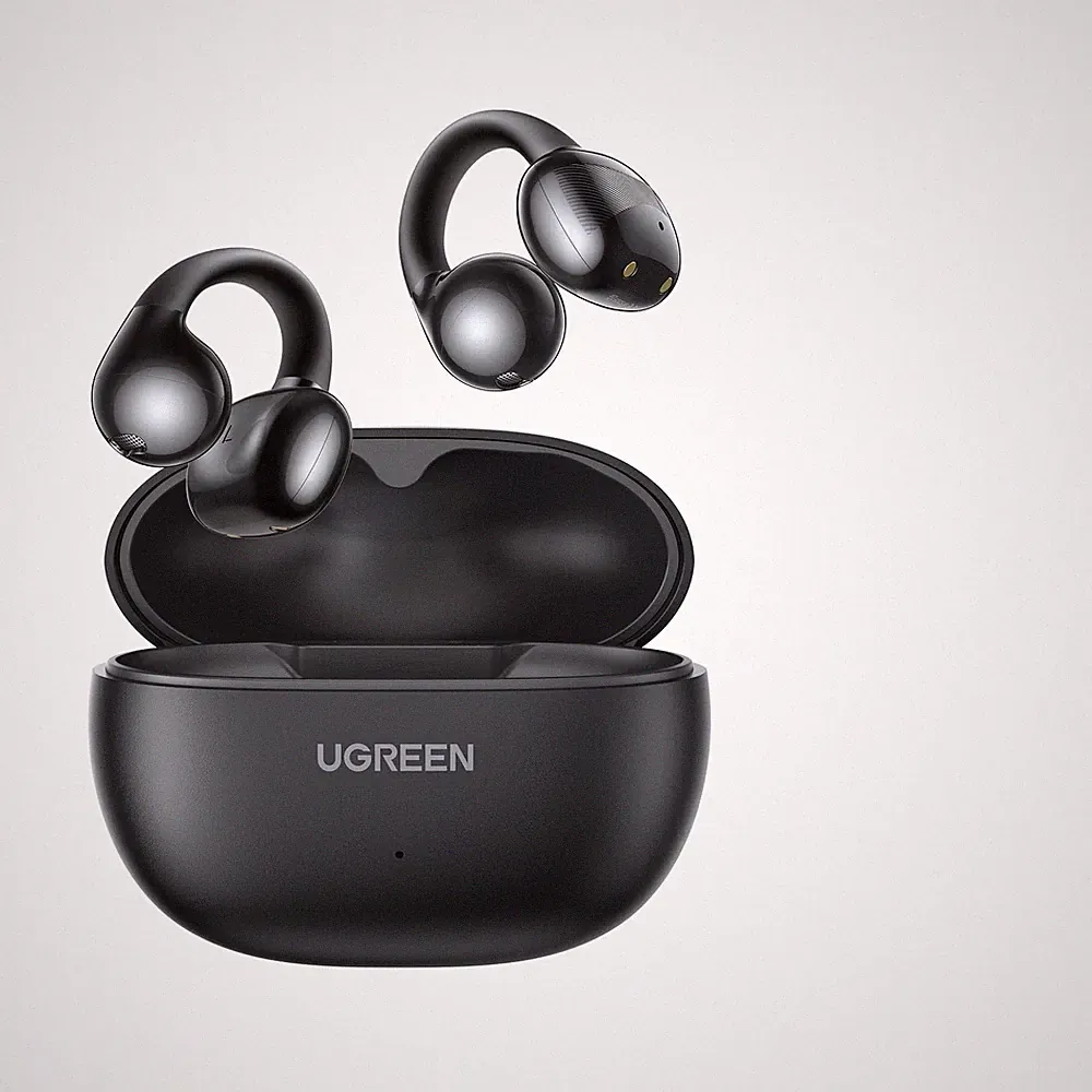 Open Ear Bluetooth Kopfhörer 5,2 g Leicht Schwarz
