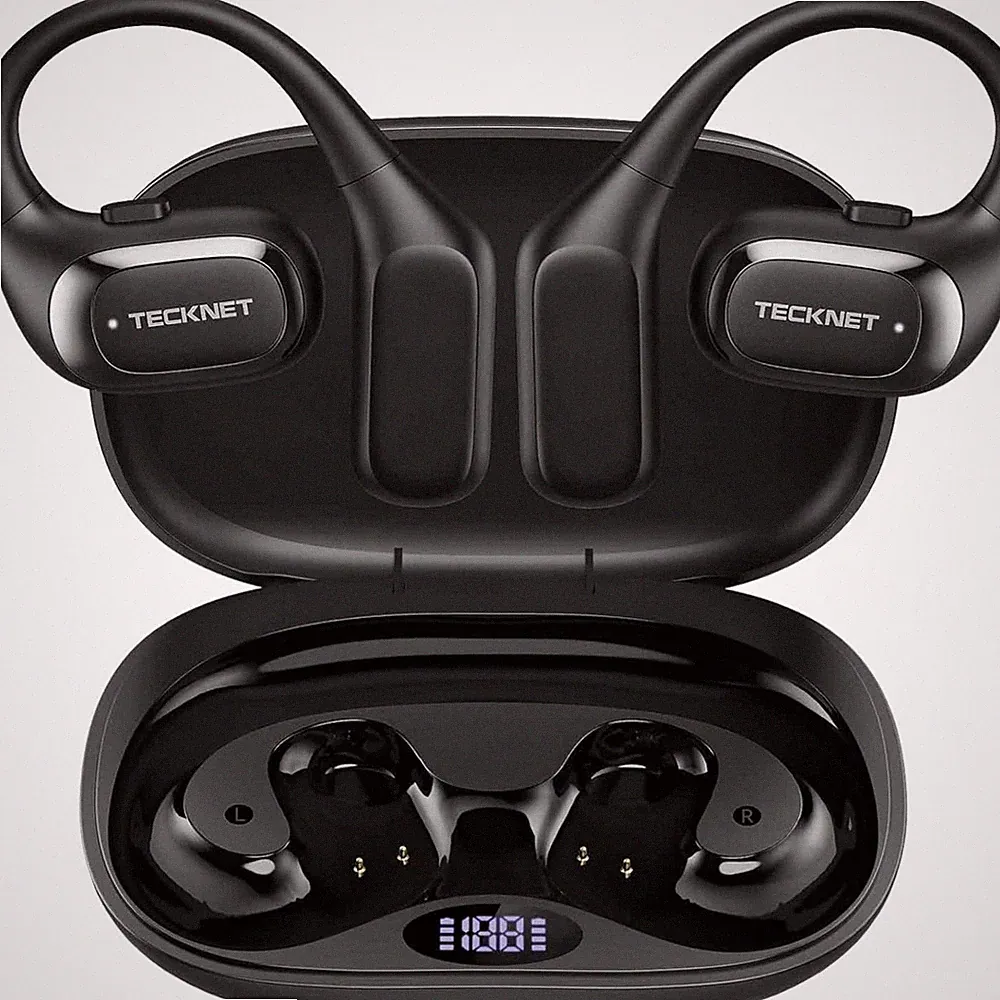 Open Ear Bluetooth Kopfhörer mit 38h Akku Bass Boost leicht