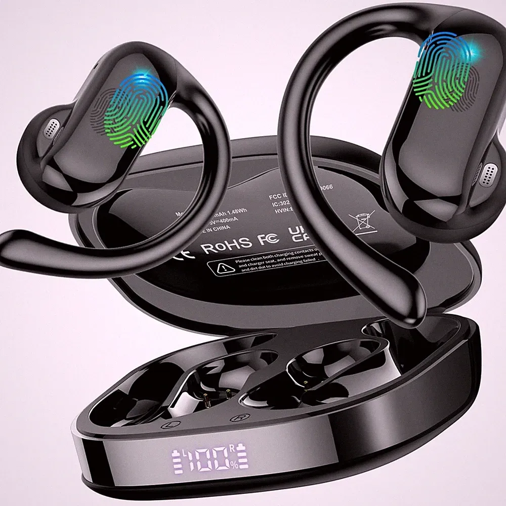 Open Ear Kopfhörer Bluetooth 5.4 HiFi Stereo, 2026 Kopfhörer Kabellos Bluetoo...