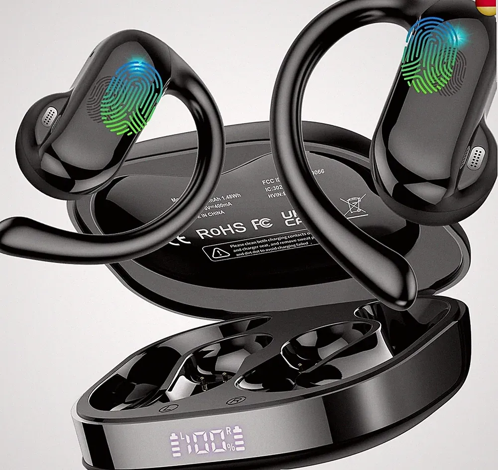 Open Ear Kopfhörer Bluetooth 5.4 HiFi Stereo, 2026 Kopfhörer Kabellos Bluetooth