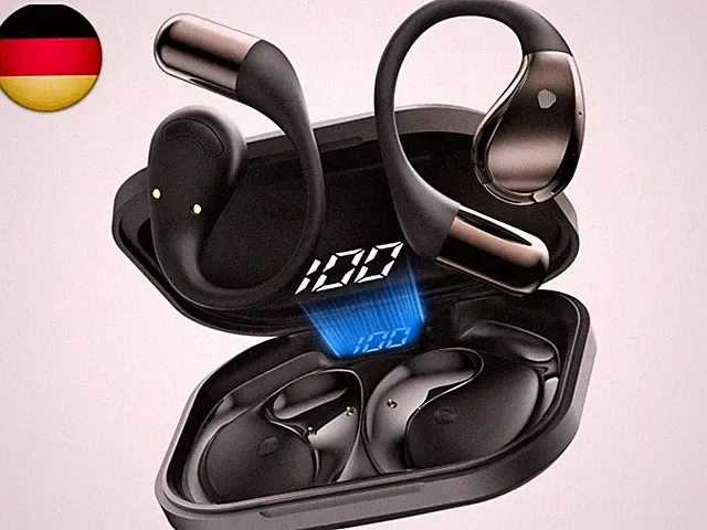 Open Ear Kopfhörer Bluetooth 6.0 mit HD Mic, 2025 Kopfhörer Kabellos Bluetooth H