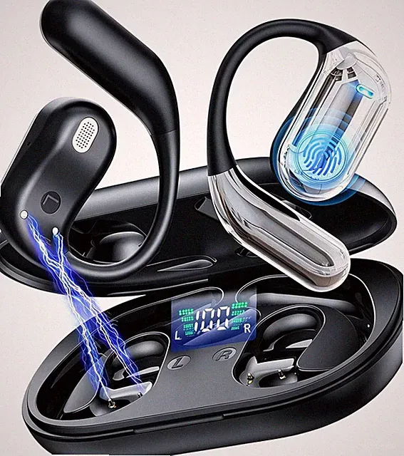 Open Ear Kopfhörer Bluetooth 6.1 mit 50 Std Akku 4 ENC Mikrofon