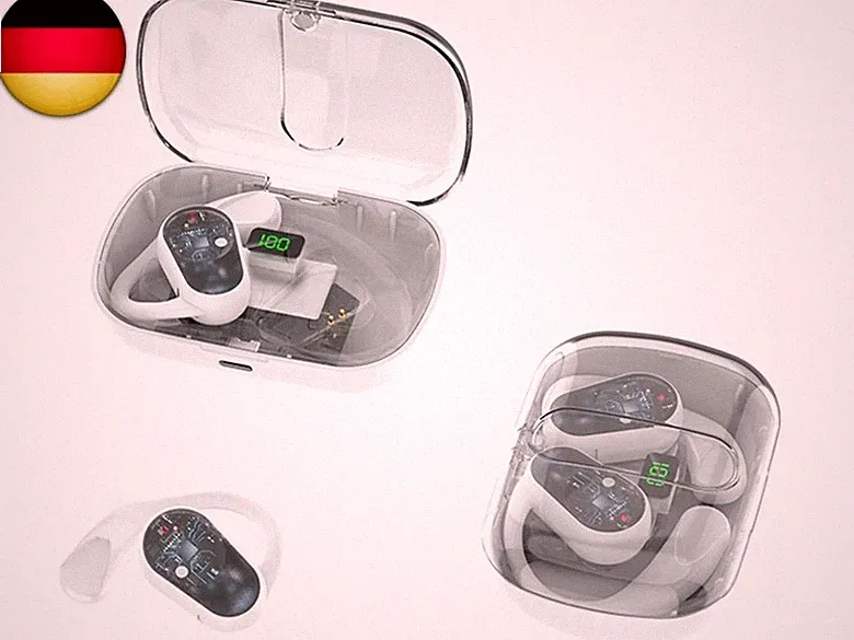 Open Ear Kopfhörer Bluetooth kabellos Sport mit Ohrbügel Luftleitung K