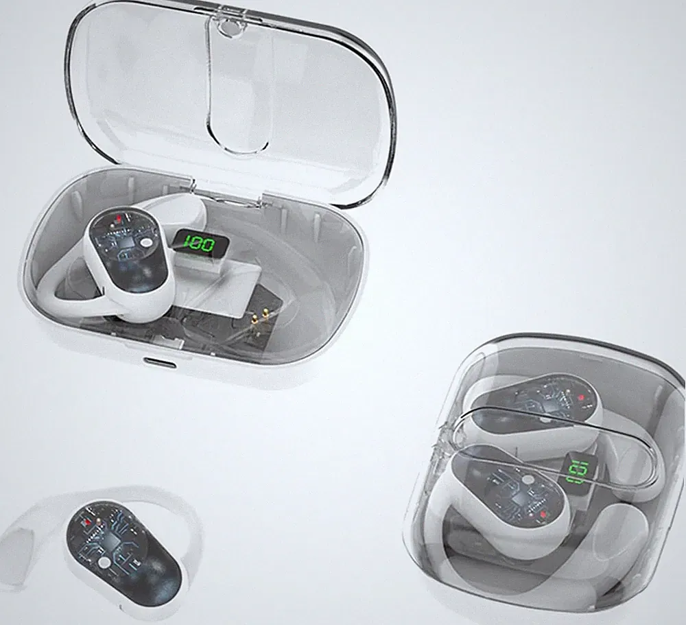 Open Ear Kopfhörer Bluetooth kabellos Sport mit Ohrbügel Luftleitung K