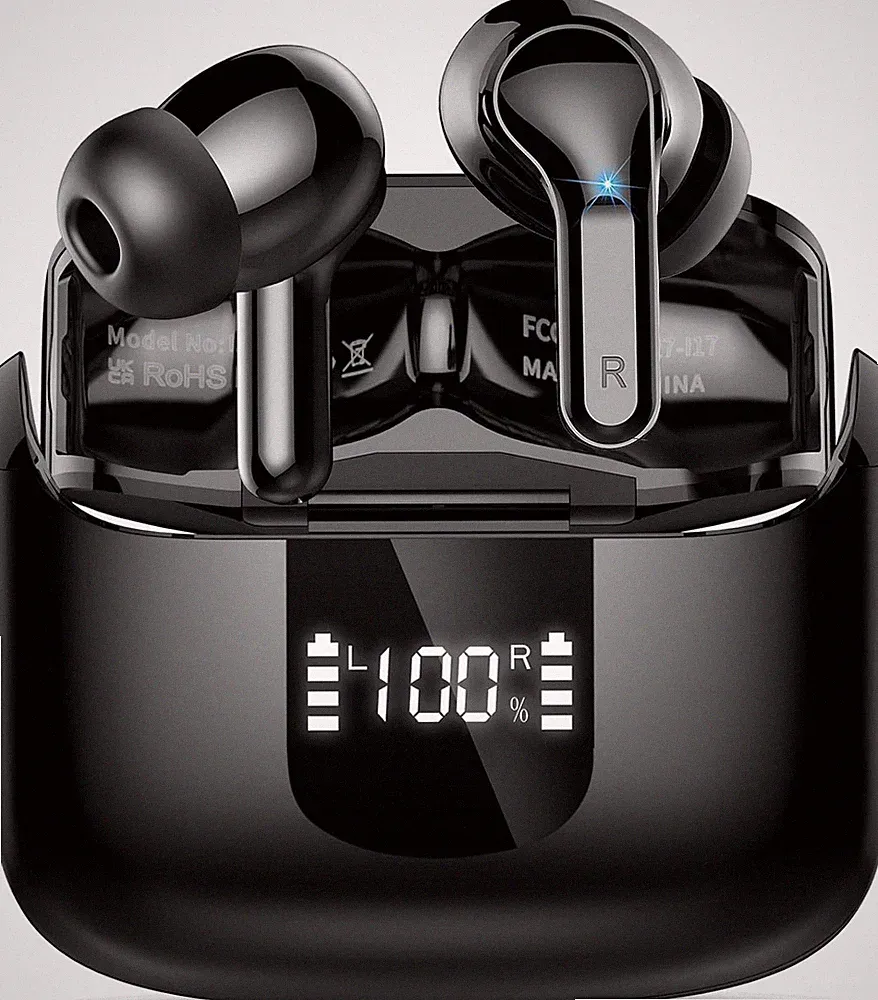 Ordtop Bluetooth Kopfhörer in Ear, 6D-Stereo, 50 Stunden, Kabellos, Bluetooth