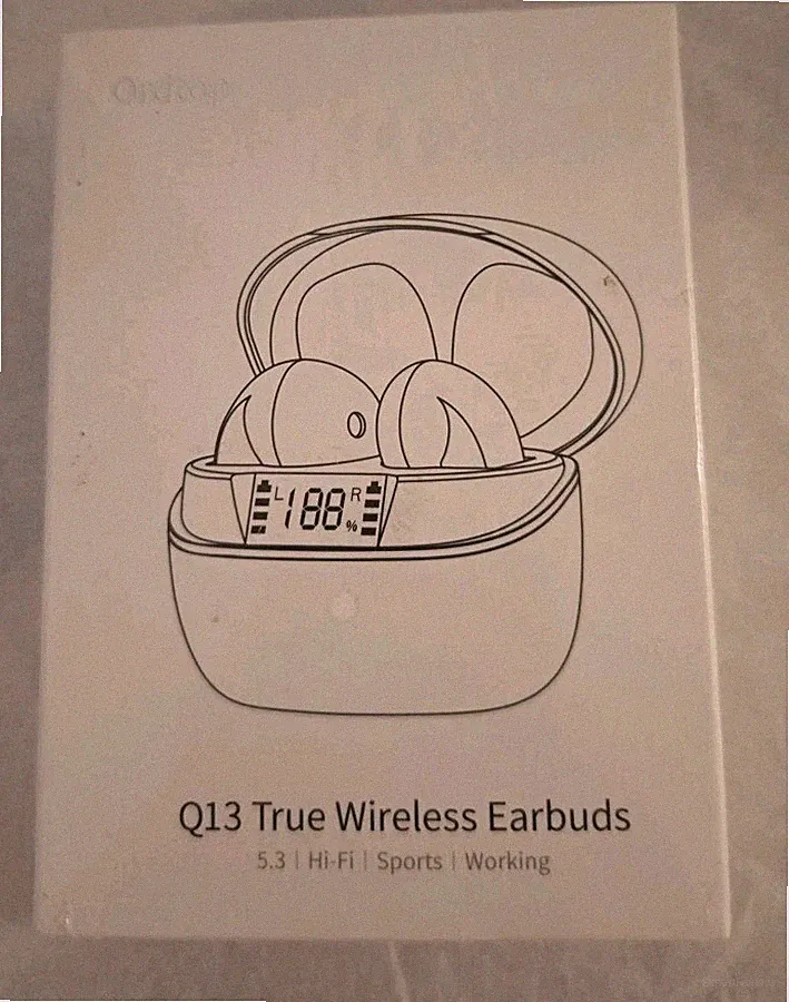 Ordtop Q13 True Wireless Ohrhörer Grau Farbig Brandneu Versiegelt