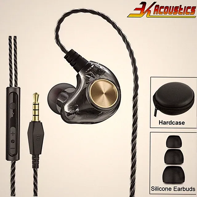 Original 3K K1 HD Professional HiFi Kopfhörer Headset Premium In-Ear