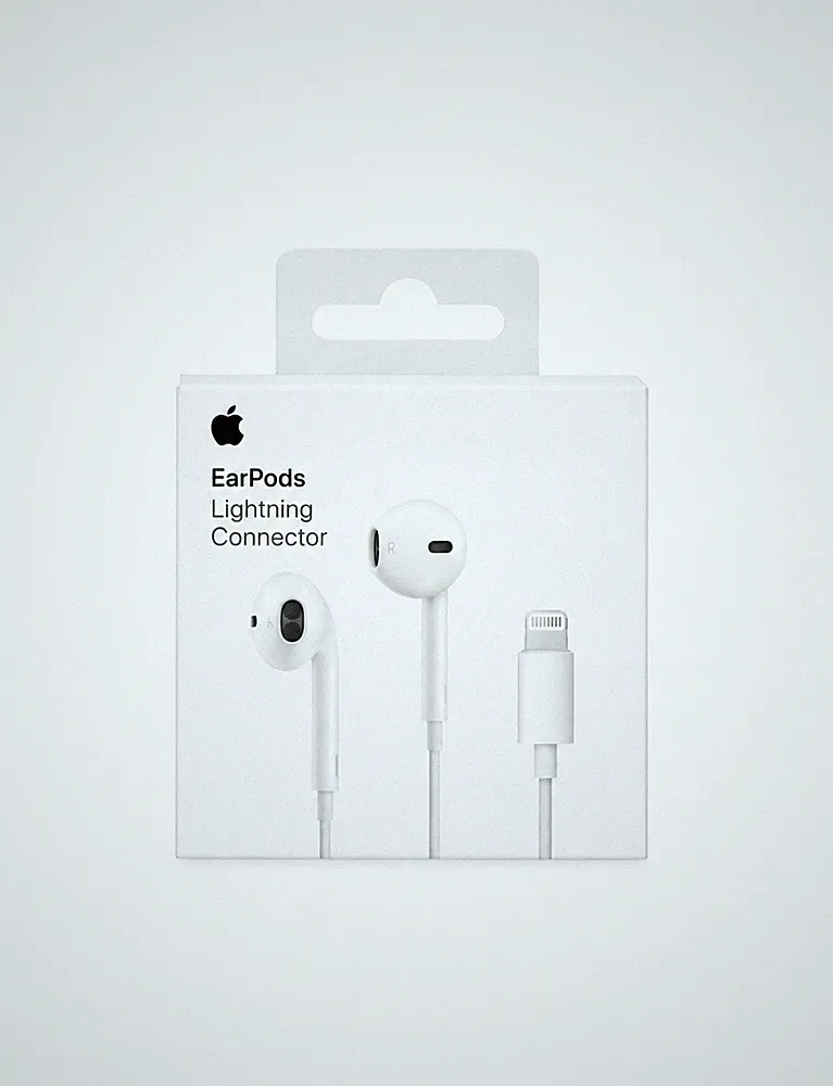 Original Apple EarPods Headset MWTY3ZM/A mit Lightning Connector weiss