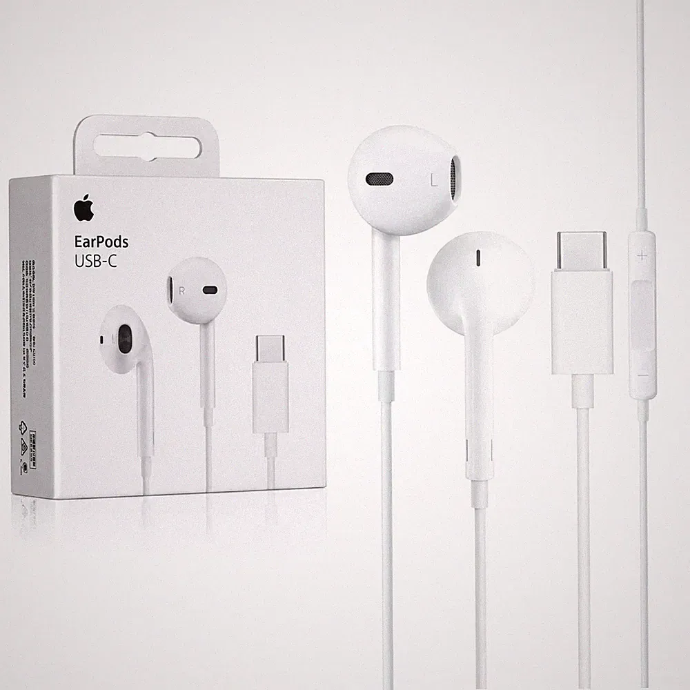 Original Apple EarPods mit USB-C TYP-C weiss für iPhone 15 16 17 Serien