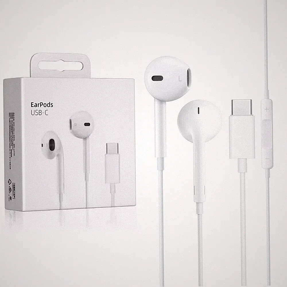 Original Apple EarPods mit USB-C TYP-C weiss für iPhone 15 16 17 Serien