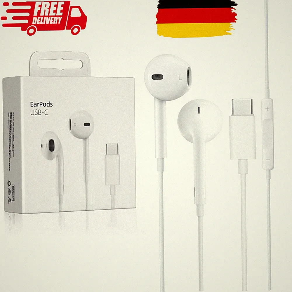 Original Apple EarPods mit USB-C TYP-C weiss für iPhone 15 16 17 Serien FONKEN