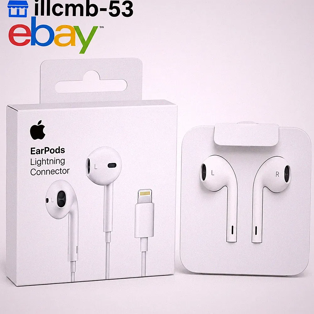 Original Apple EarPods with USB Lightning – White – Compatible with iPhone