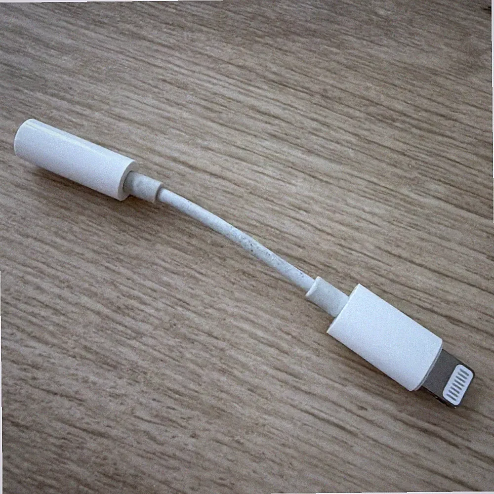 Original Apple Lightning auf 3,5mm Klinke Kopfhörer Adapter iPhone iPad gebrauch