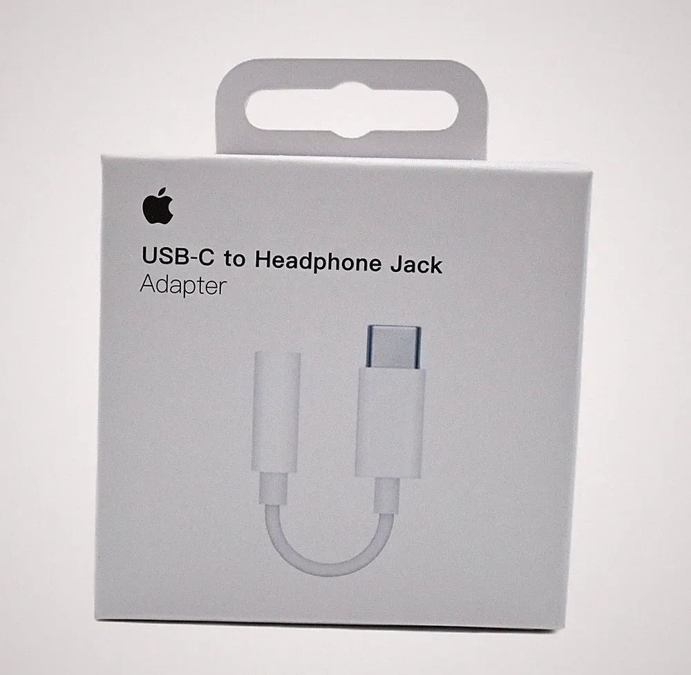 Original Apple USB-C auf 3,5mm-Klinke Kopfhörer iPhone Adapter MW2Q3ZM/A in OVP
