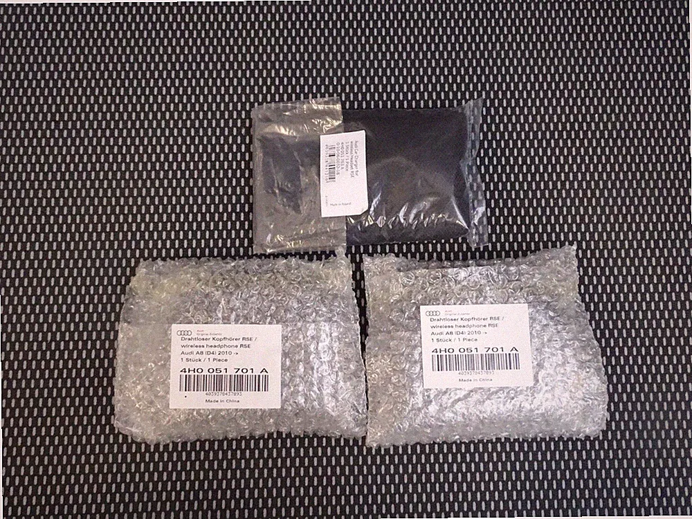 Original Audi A8 S8 A8L 4H Kopfhörer Bluetooth RSE hinten Set 4H0051701A