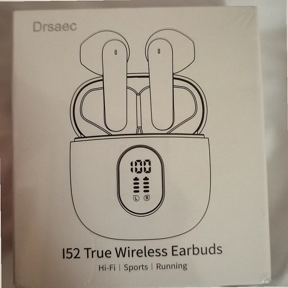 ORIGINAL DRSAEC TWS I52 TRUE WIRELESS EARBUDS BLUETOOTH HIFI SPORT OVP NEU