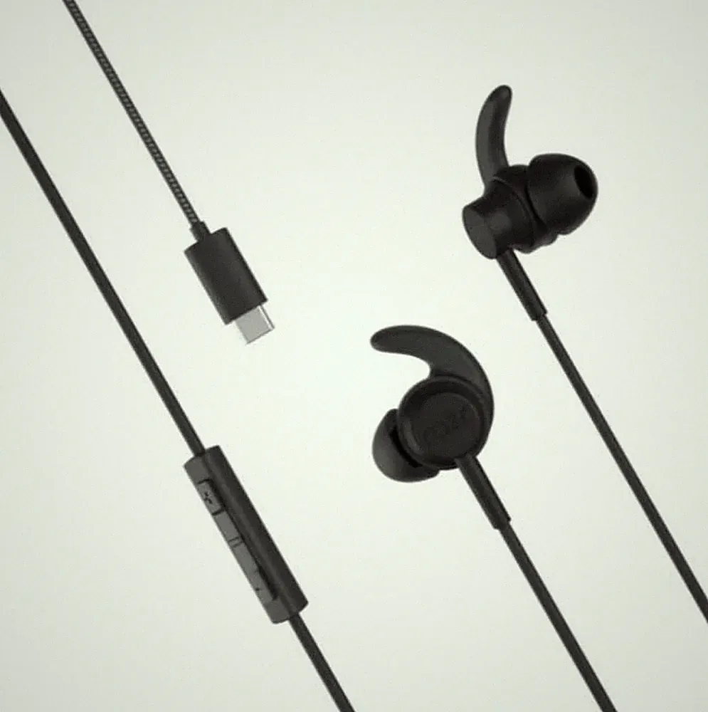 Original Motorola RAZR Denon SH38C48284 EarBuds Headset Kopfhörer USB-C schwarz