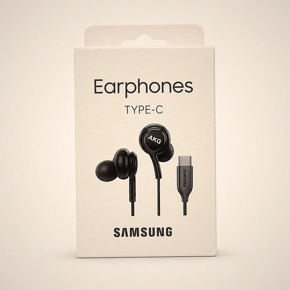 ORIGINAL Samsung AKG In-Ear Kopfhörer USB-C Type-C Schwarz mit Mikrofon