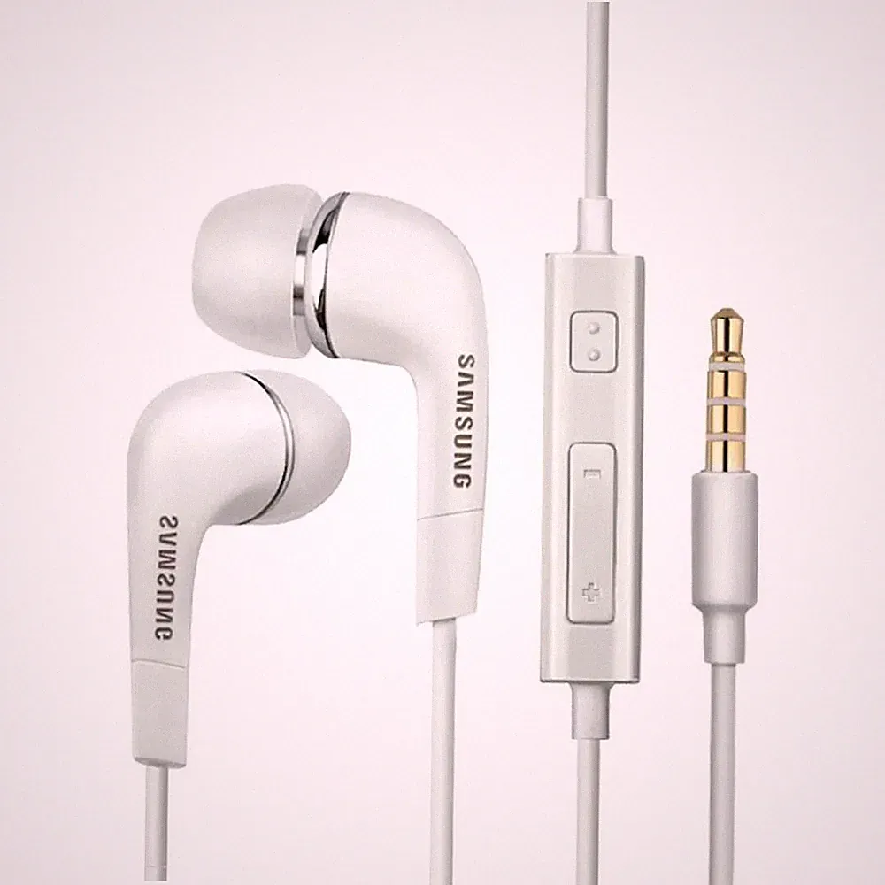Original Samsung Kopfhörer AUX In-Ear Stereo 3,5mm Klinke Mikorfon weiß NEU!