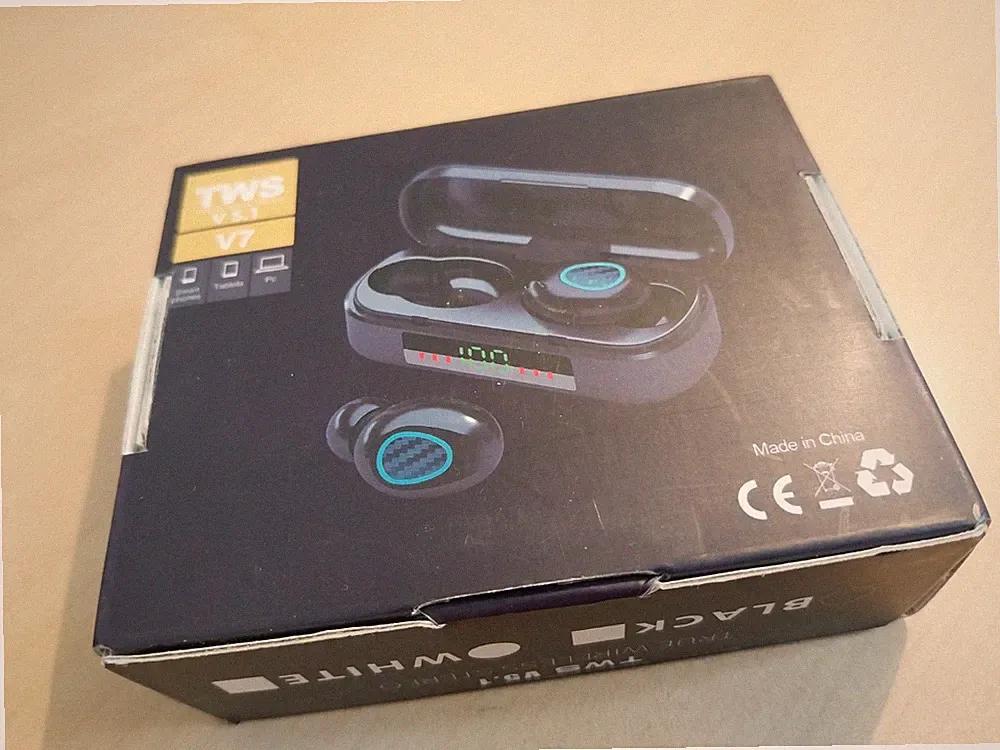 Original TWS - V7 True Wireless In Ear Kopfhörer - Brandneu