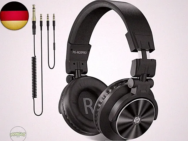Ortizan M20 Studio-Kopfhörer mit Kabel, Over-Ear, 50 mm, 3,5/6,35 mm
