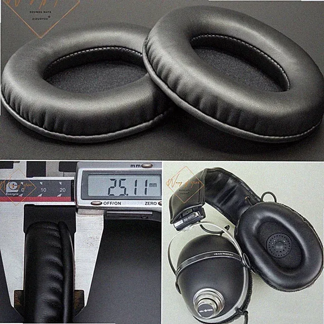 Oval Ellipse Egg Shape Leather EarPads Foam Cushion For Pioneer SE-505 Headphone