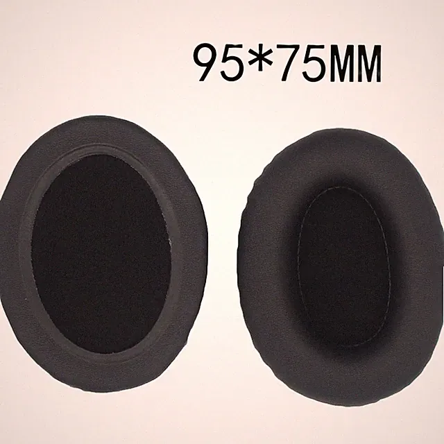 Ovaler Gehörschutz 9,5 x 7,5 cm für Gaming Kopfhörer und Musikhören schwarze