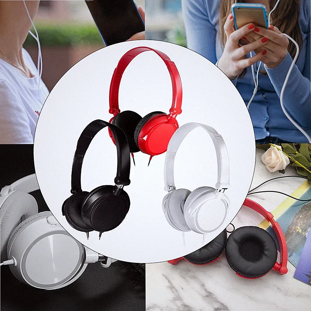 Over-Ear H-D Stereo Kopfhörer, kabelgebunden, 3,5 mm Klinke, verschiedene Farben
