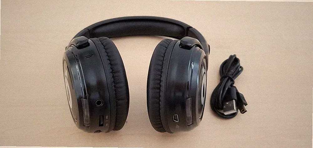 Over Ear Harry Silent Disco Kabellose Kopfhörer 600mAh OE600L-EU -Schwarz_0.24_5