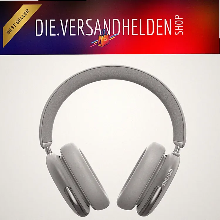 Over-Ear-Kopfhörer Geräuschunterdrückung mit integriertem Mikrofon Silber/Grau