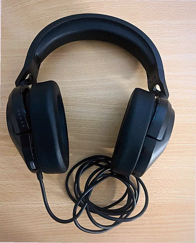 Over-Ear Kopfhörer Headset kabelgebunden Stereo Schwarz Kopfbügel
