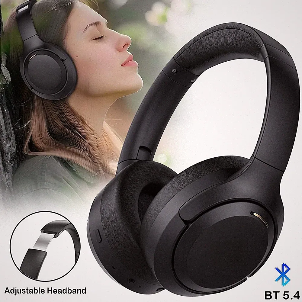 Over-Ear Kopfhörer Hybrid ANC Bluetooth 5.4 Geräuschunterdrückung HiFi 60h Akku