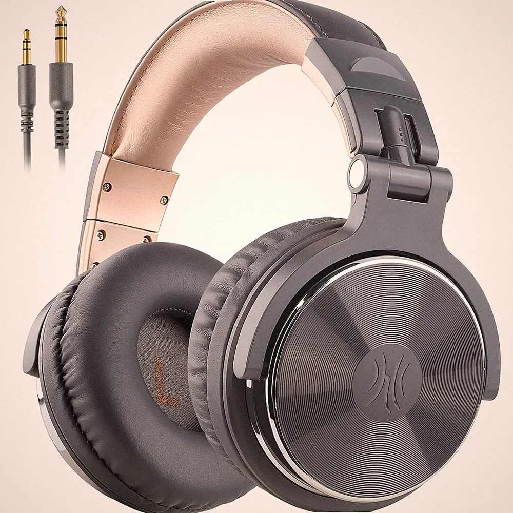 Over Ear Kopfhörer mit Kabel 50mm Treiber Bassklang 6.35 & 3.5mm Klinke Share