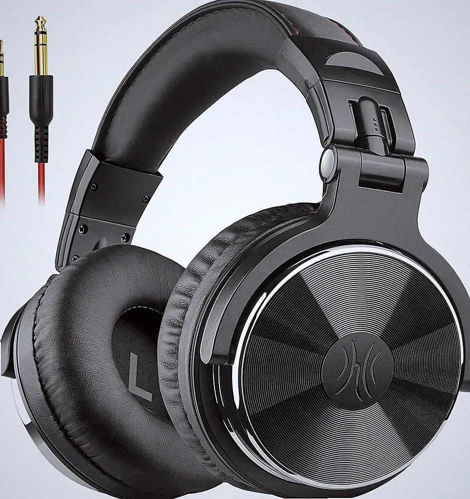 Over Ear Kopfhörer Mit Kabel 50Mm Treiber Bassklang 6.35 & 3.5Mm Klinke Share-Po