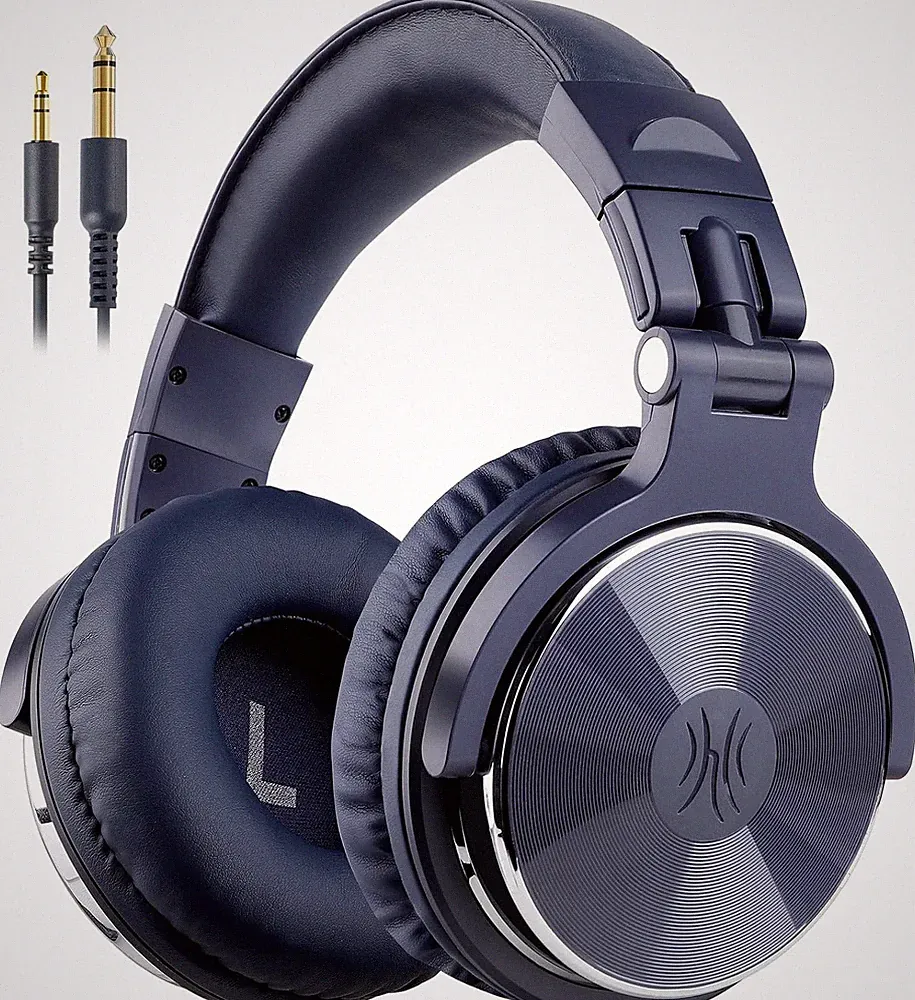 Over Ear Kopfhörer mit Kabel 50mm Treiber Bassklang 6.35 3.5mm Klinke Studio DJ