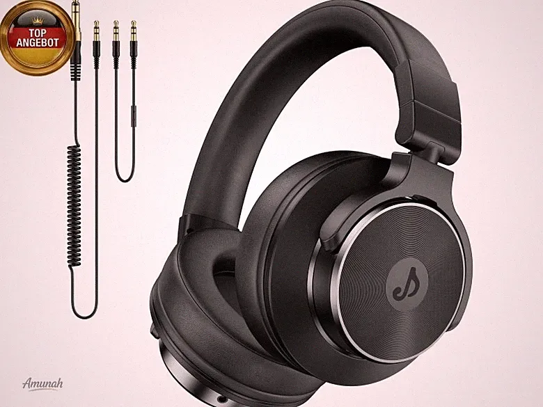 Over Ear Kopfhörer mit Kabel, 50mm Treiber DJ Kopfhörer Professionell Studio K