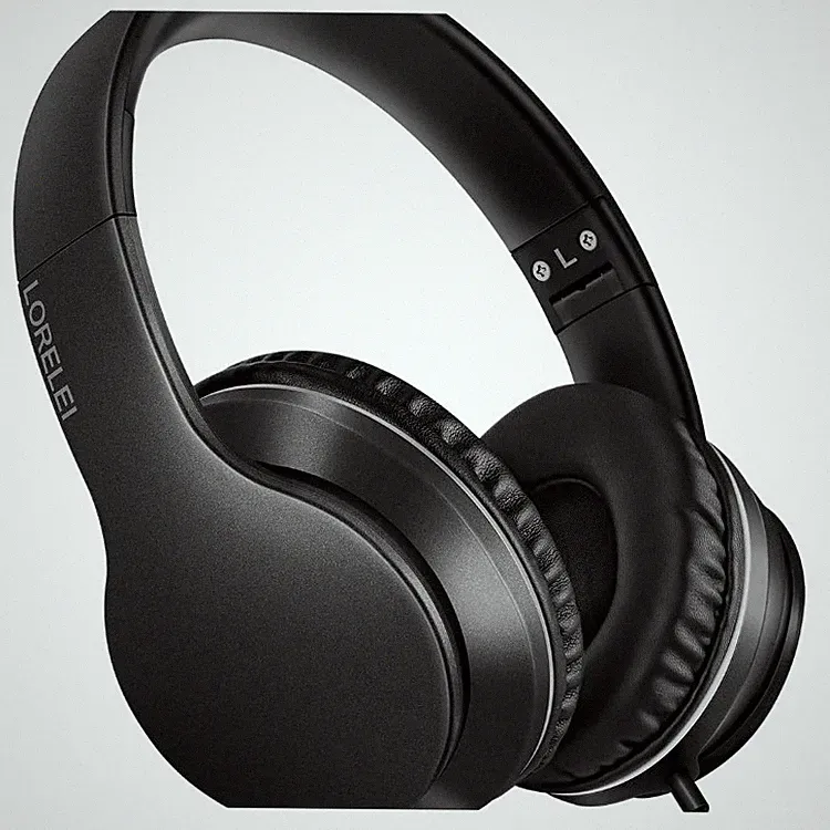 Over-Ear Kopfhörer mit Mikrofon, Faltbare Stereo Bass Kopfhörer 40mm, 1,45m