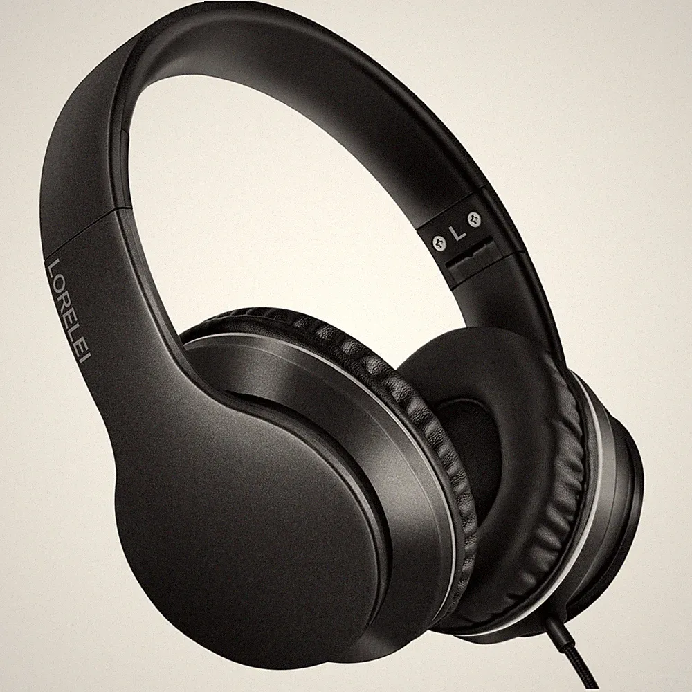Over-Ear Kopfhörer mit Mikrofon, Kabelgebunden, faltbar, 40mm Treiber