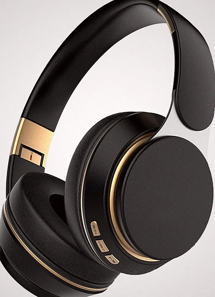 Over-Ear-Kopfhörer Stereo KabellosKopfhörer TF für Fernseher PC Laptop Bluetooth