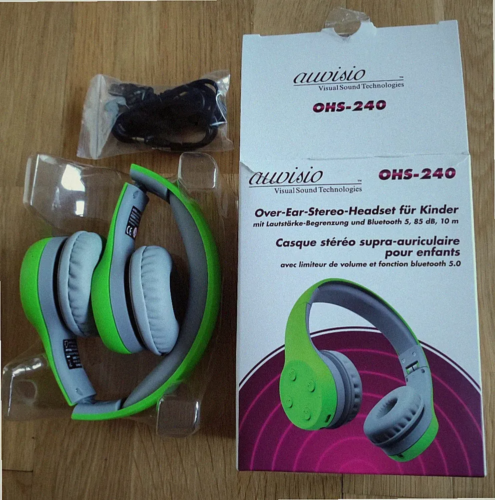 Over-Ear Stereo Kinder Kopfhörer Headset mit Lautstärkebegrenzung 85 dB