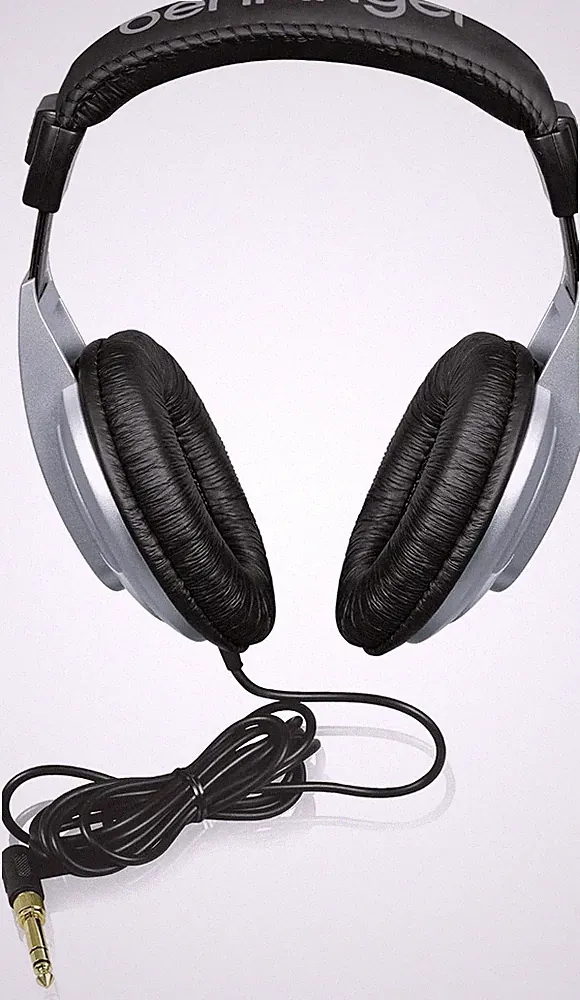 Over-Ear Studio Kopfhörer mit Kabel Schwarz - DJ Headset für Musik PC Podcast