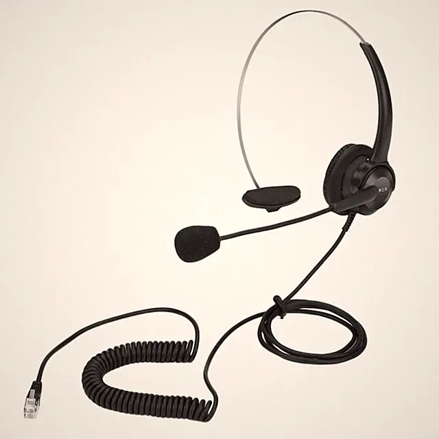 Over-Ear-Telefon-Headsets mit weichen Mikrofon-Ohrmuscheln für Call Center